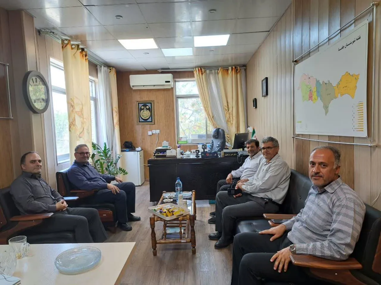 پایش دوره ای همکاران مدیریت بازرسی از شبکه بهداشت و درمان جلفا